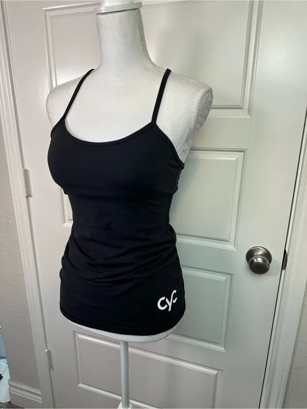 Lululemon Flow Y Performance Yoga Tank Top Light Support Black Logo Size 6 - Image 3