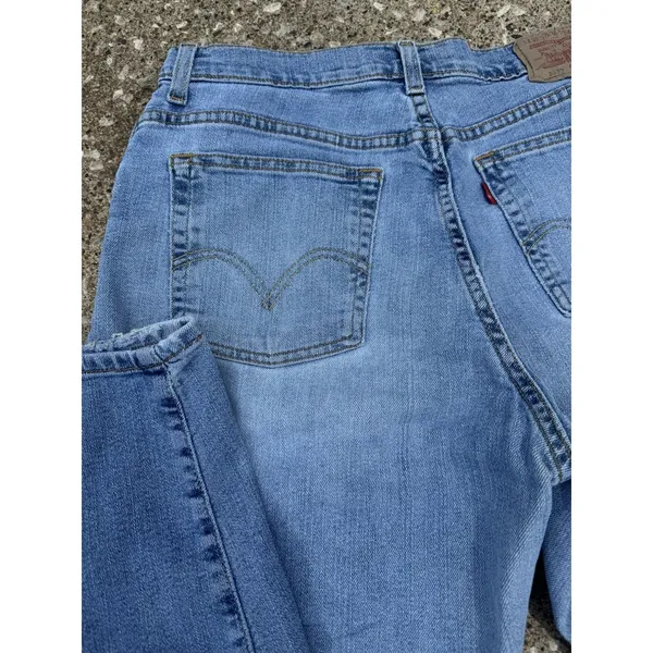 Y2K Women's Levi's 550 Medium‎ Wash Jeans Relaxed Fit Tapered Leg 16 MIS L 0603 - Image 7