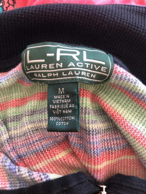 L RL Lauren Active rainbow quarter zip - Image 4