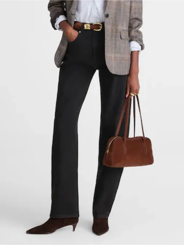 Madewell The Balloon Jean Size 29 Black Frost High Rise Barrel Leg Cotton NWOT - Image 3
