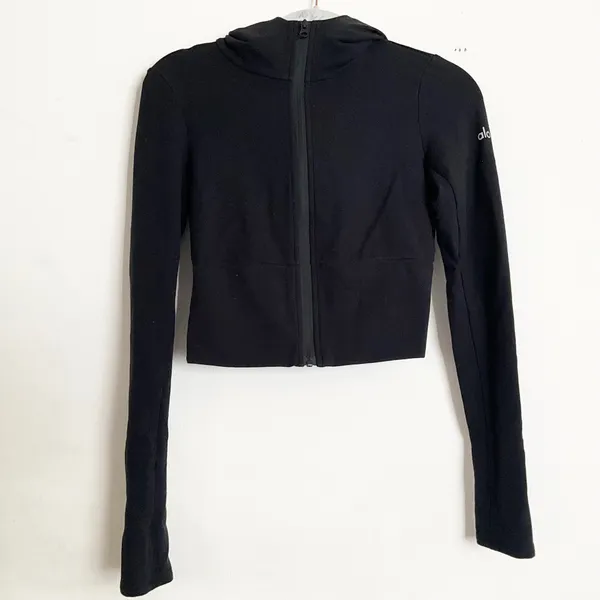 Alo Yoga Sway Full Zip Hoodie Black M - Image 2