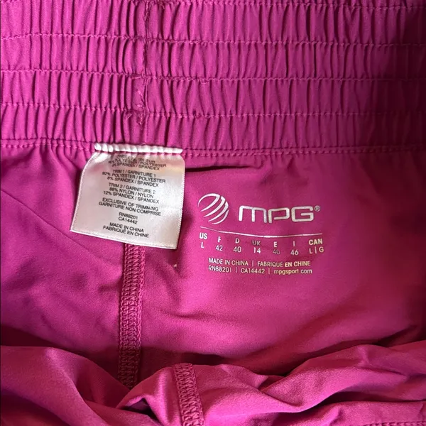 MPG Fuchsia Athletic Shorts Pink Size L - Image 2