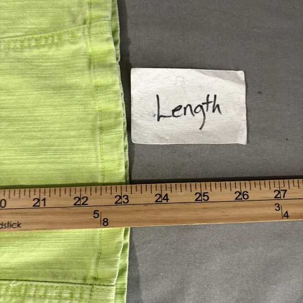Christopher & Banks Skirt Size 6 Dopamine Lime Green A-line Midi Stretch Denim - Image 10