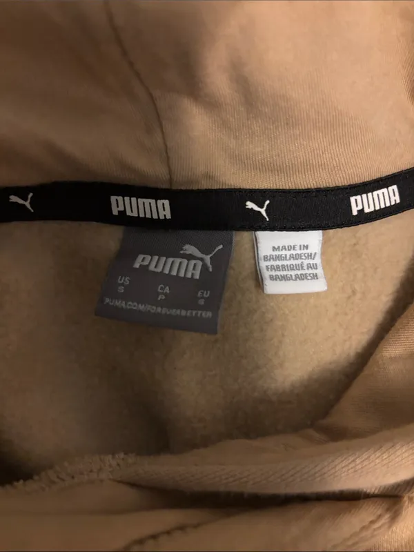 PUMA Women’s Tan SmallLogo Hoodie - Image 3