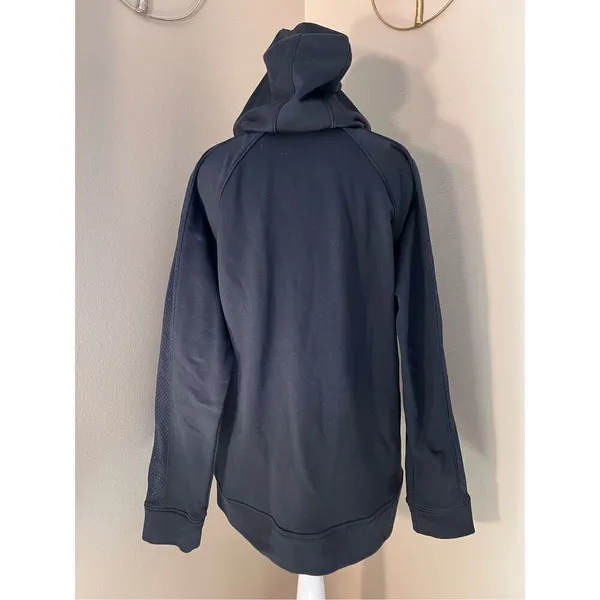 Under Armour Black Tech Terry Full Zip Hoodie Jacket Women's Large - Image 8