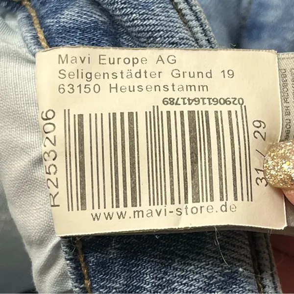 Mavi Barcelona High Rise Wide Leg Womens Size 31 Blue Denim Jean‎ *TINY FLAW - Image 5