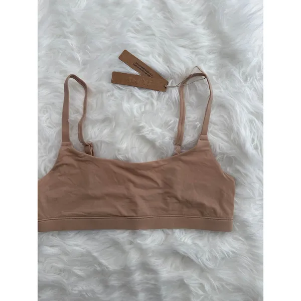 Skims Fits Everybody Scoop Neck Bralette Clay Size Small - Image 4