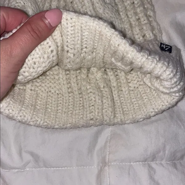 ’47 Dallas Cowboys Cream Knit Beanie - Image 3