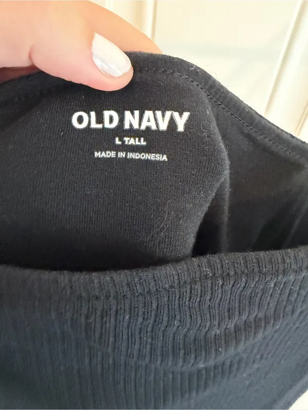 Old Navy Black Bodysuit | Size L Tall - Image 4