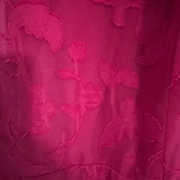 Lulus Days with You Magenta Floral Burnout Ruffled Mini Dress, Size XL NWT - Image 3