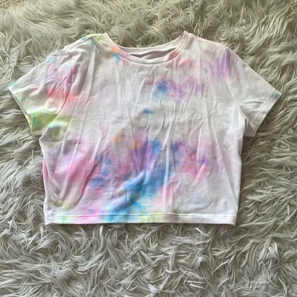 Wild Fable Handmade tie dye crop tee - Image 2