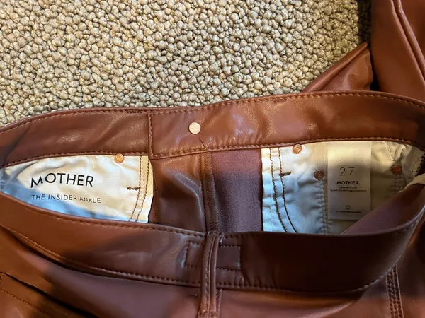 MOTHER Leather Jeans - Image 3