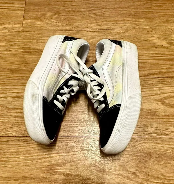 Vans tie die lace up platform sneakers - Image 4