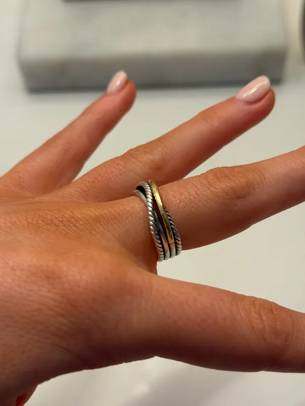 David Yurman Crossover Band Ring - Image 3