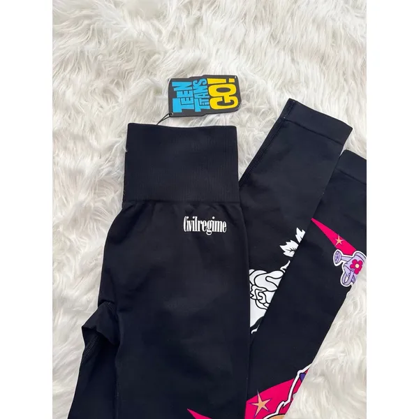 Civil Regime Teen Titans Go Starfire Kelly Seamless Leggings Size Medium - Image 9