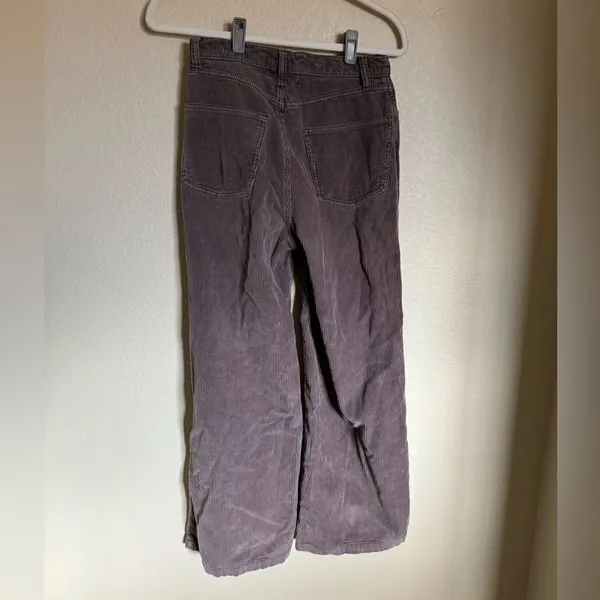 BDG Urban Outfitters‎ High & Wide Corduroy Pants Size 26 in Brown/Purple - Image 7