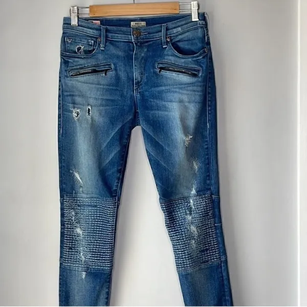 True Religion Blue Skinny Jeans with Distressed Details - Image 5