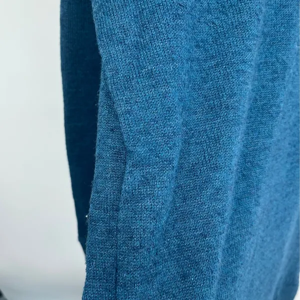 Old Navy Womens Blue Marl Boatneck Drop Shoulder Knit Sweater Large - Image 3