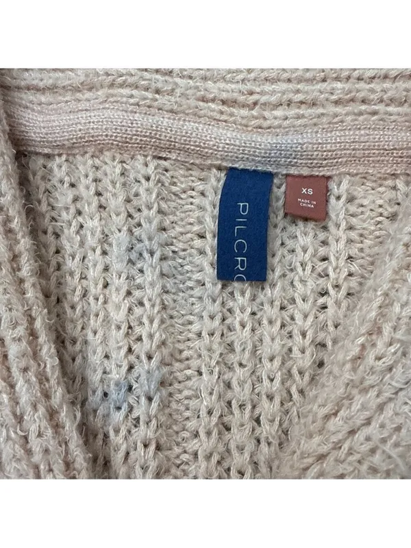 Anthropologie Pilcro Baby Pink V Neck Sweater XS - Image 6