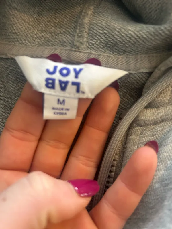 JoyLab Grey zip up - Image 2