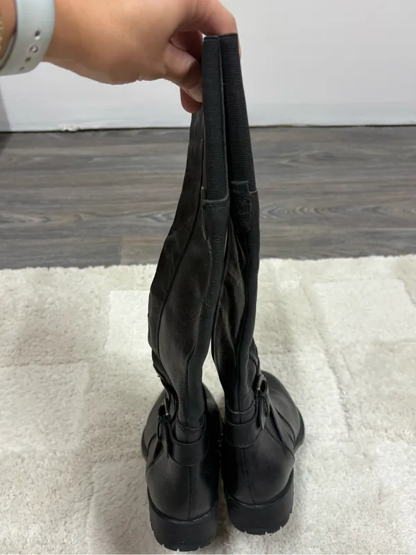 Franco Sarto Black Leather Boots - Image 4