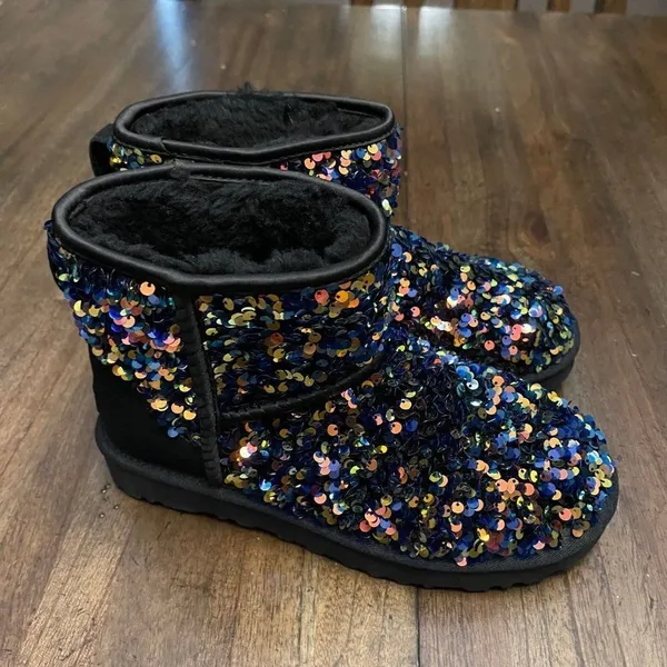 UGGs Classic Mini Stellar Sequin Booties - Image 2