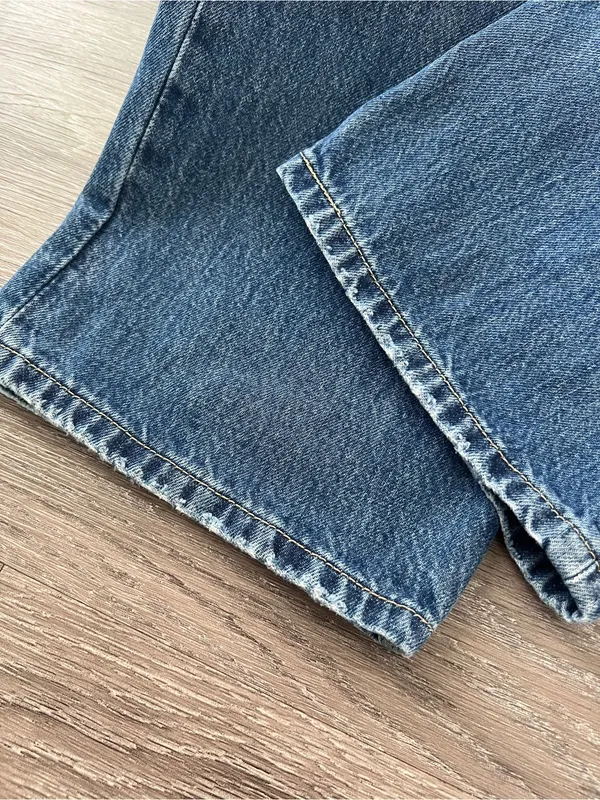 Levi’s Low Pro Straight Jeans Size 31 Breathe Out Distressed Medium Wash 90s - Image 10