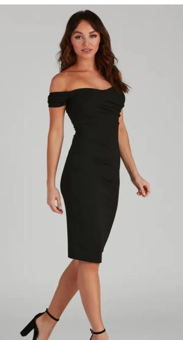 New small Offshoulder Black Dress NWT - Image 2