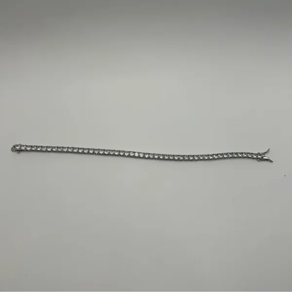 Moissanite Iced Out Tennis Bracelet Silver 3mm 8 Inches Brand New VVS1 D Color - Image 7