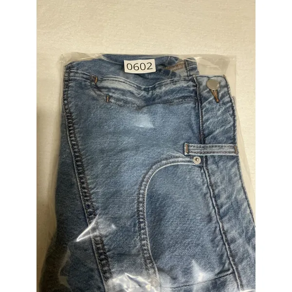 Universal Threads Denim Mini Skirt Womens 16 Blue Jean Y2K A-Line Flared Skater - Image 4