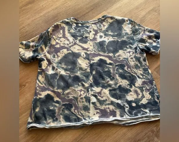 Wonderly Tye Dye short sleeve crop shirt. - Image 2