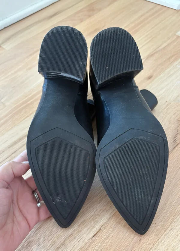 Steve Madden Black Leather Booties - Image 6