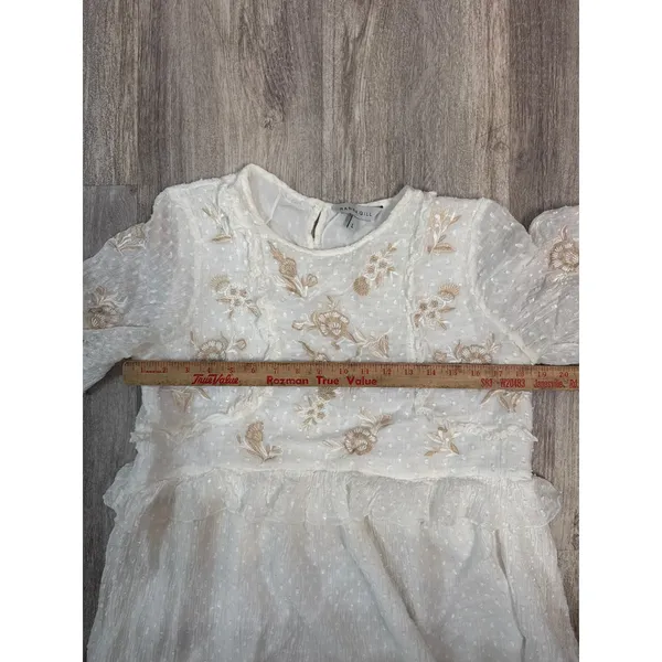 Anthropologie Ranna Gill Basilia Embroidered Tunic Dress Women Size Large - Image 8