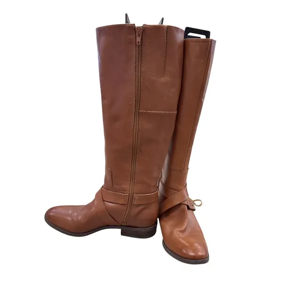 Nine West Womens Brown Knee-High Riding Leather Boots 6.5M SKU 7435 - Image 3