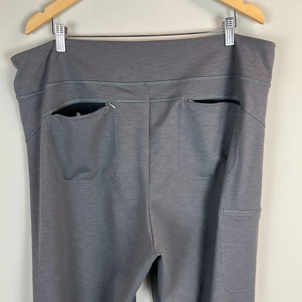Duluth Trading NoGA‎ Classic Relaxed Leg Pants XXL x 31 Bootcut Gray Athleisure - Image 7