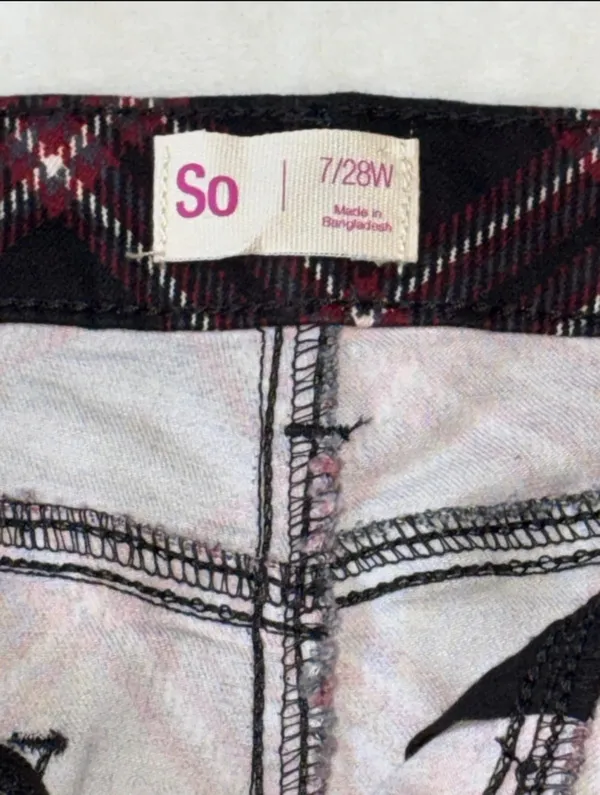 SO plaid zipper mini skirt - Image 3