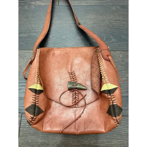 Lucky Brand Laguna Canyon Brown Shoulder Bag Leather - Image 2