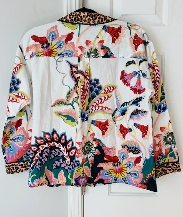 Anthropologie Sarah Gordon Buttondown Flannel Top, Size S - Image 10