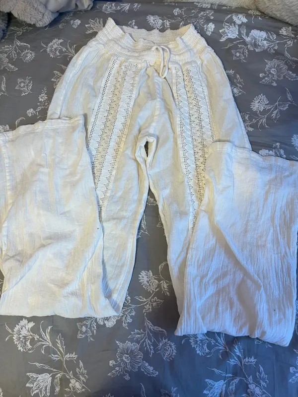 Bathing Suit Coverup Pants Tan - Image 2