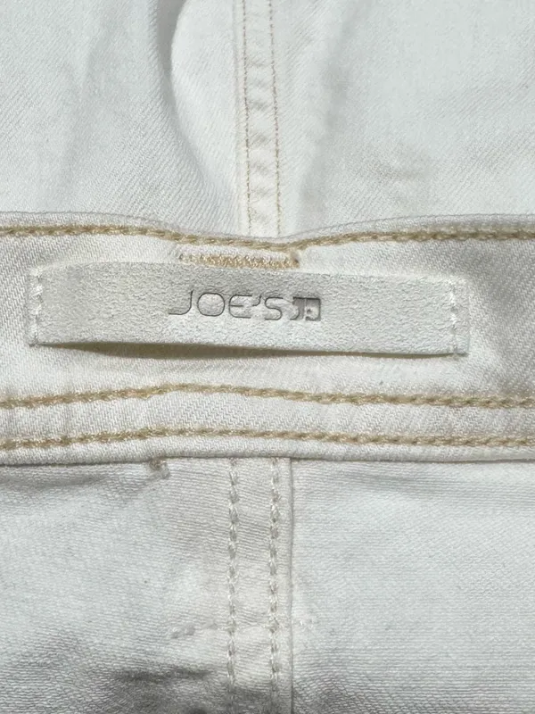 Joes Jeans Avery Cuffed White Denim Shorts Women’s 27 - Image 6