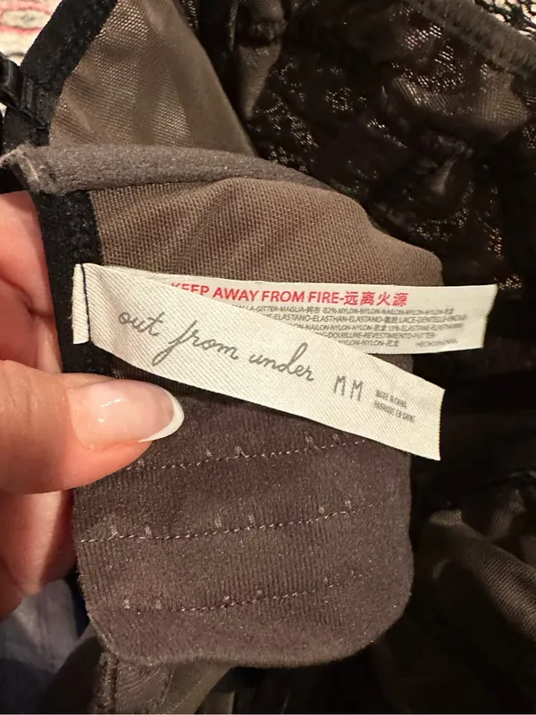 Urban Outfitters Out From Under Modern Love Corset Washed Black M - Image 10