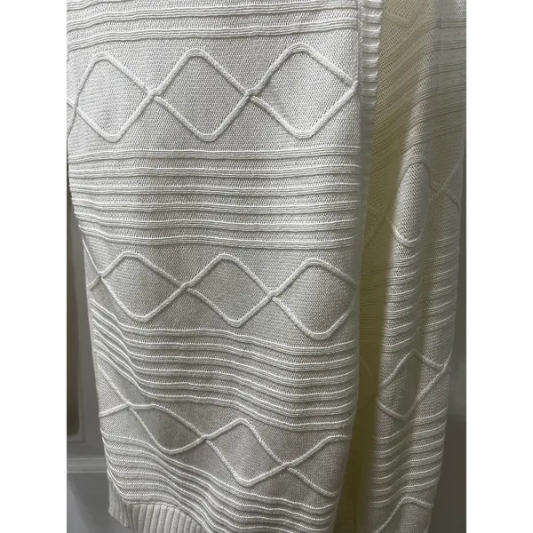 Loft Ivory Open Front Cardigan, XS - Image 4