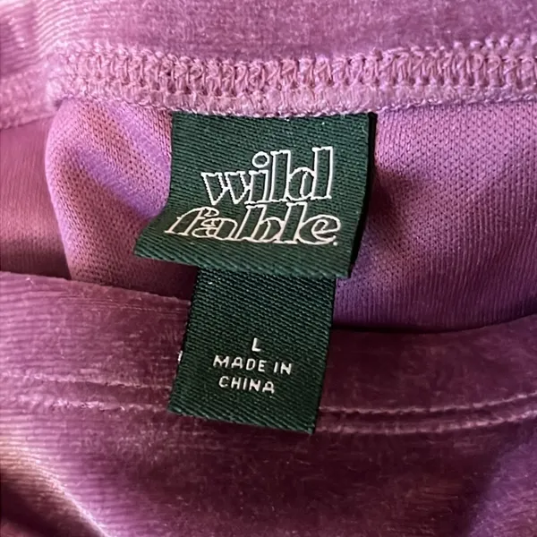 WILD FABLE Ruched Mini Skirt Purple Size Large - Image 5