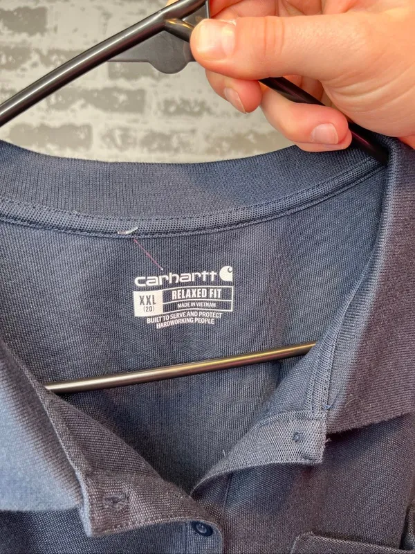Carhartt | women navy blue polo - Image 2