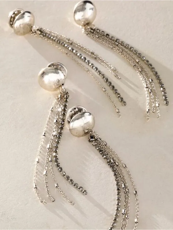 Free‎ People Brandy Fringe Pin Set NWT silver - Image 3