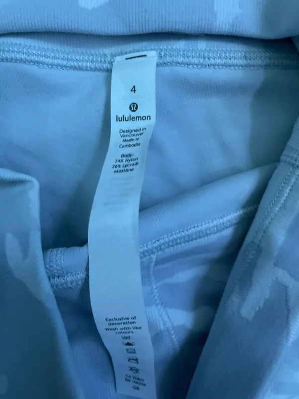 Lululemon white camo leggings - Image 5