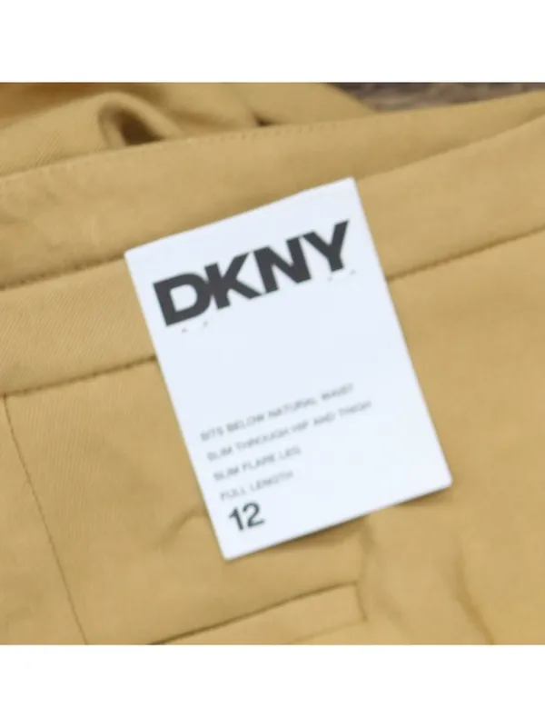 DKNY Womens High-Rise Sueded Side Pocket Canvas Pants UE5P8047 Whiskey Brown 12 - Image 5