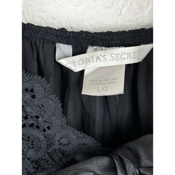 Victoria's Secret Womens Negligee Size Large Sheer Lace Sexy Romantic Nightgown - Image 6