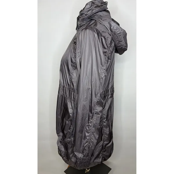 Lole Women Gray DWR Water Repellent Hooded Windbreaker Jacket Size Medium 10-12 - Image 6