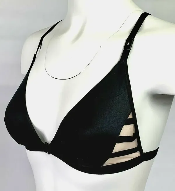 New Victorias Secret Bralette Front Close Bra Sizes Small S/P XS Black NWT - Image 2